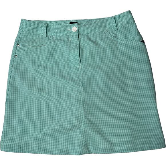 Nova Skort Golf Skirt - Blue Gingham, Size 6 - Picture 11 of 16